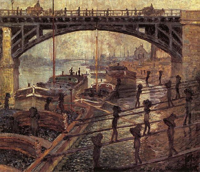Men Unloading Coal, Claude Monet